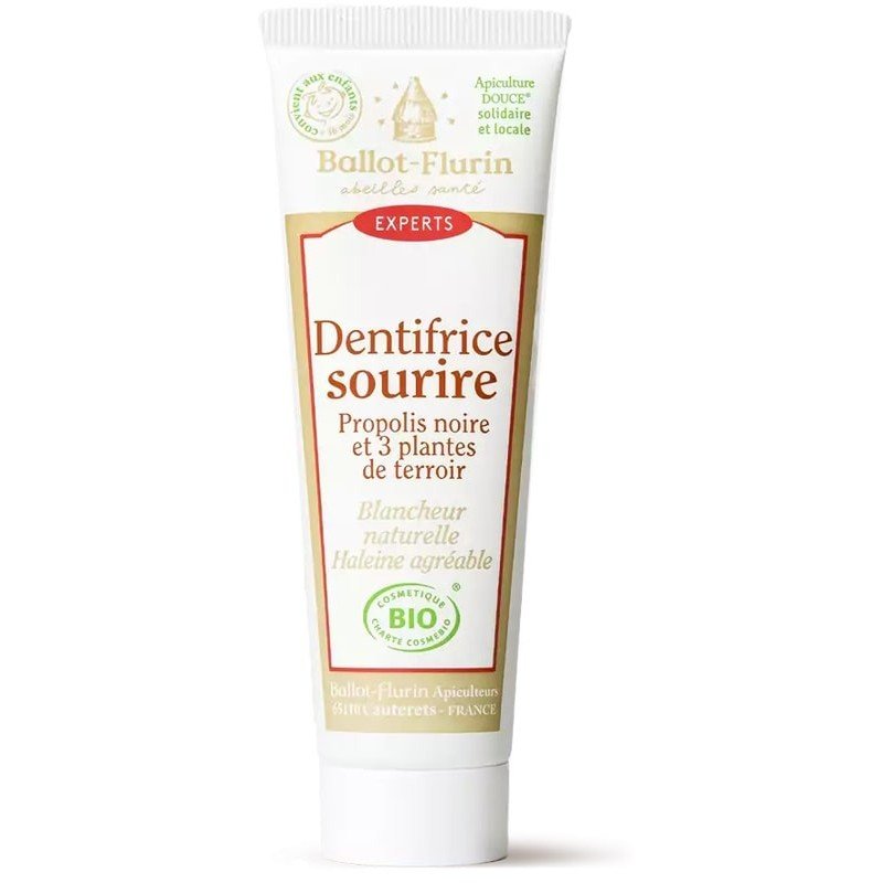 Organic Toothpaste without Fluoride or Titanium Dioxide - Black Propolis and Plants