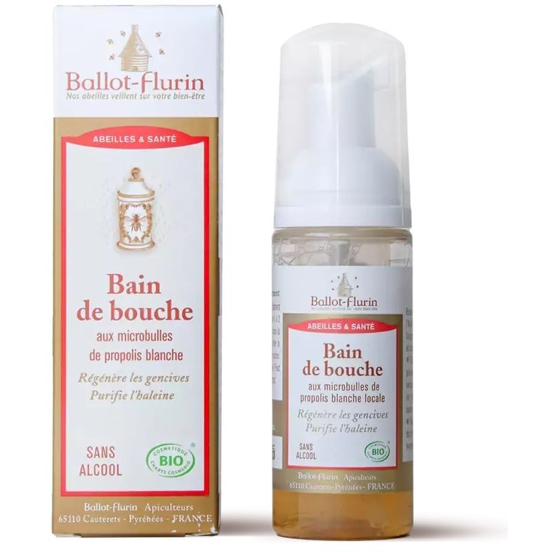 Bain de Bouche Bio à la Propolis Blanche - Sans Alcool