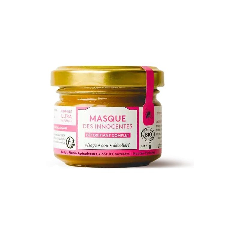 Masque Détoxifiant Bio Miel et Propolis - Pour peaux grasses et à problèmes