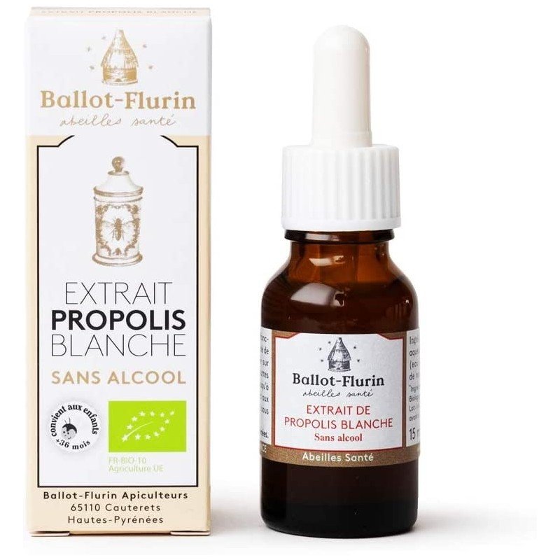 Biologisch Frans wit propolis-extract zonder alcohol - BALLOT-FLURIN