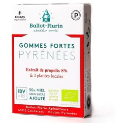 Gomme Forti Pirenei Speciale Gola - Propoli e Miele Biologico - BALLOT-FLURIN