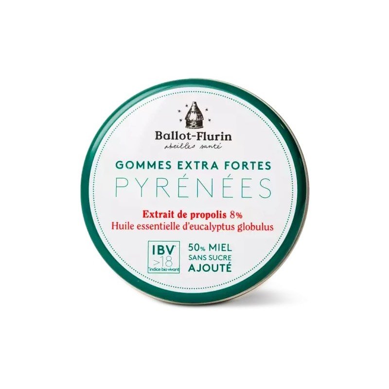 Gommes Extra Fortes Pyrénées Spécial Gorge - Propolis et Miel BIO