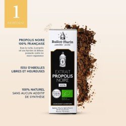 Extrait de Propolis Noire Française BIO - BALLOT-FLURIN